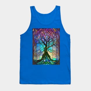 Stained Glass Tree Tank Top